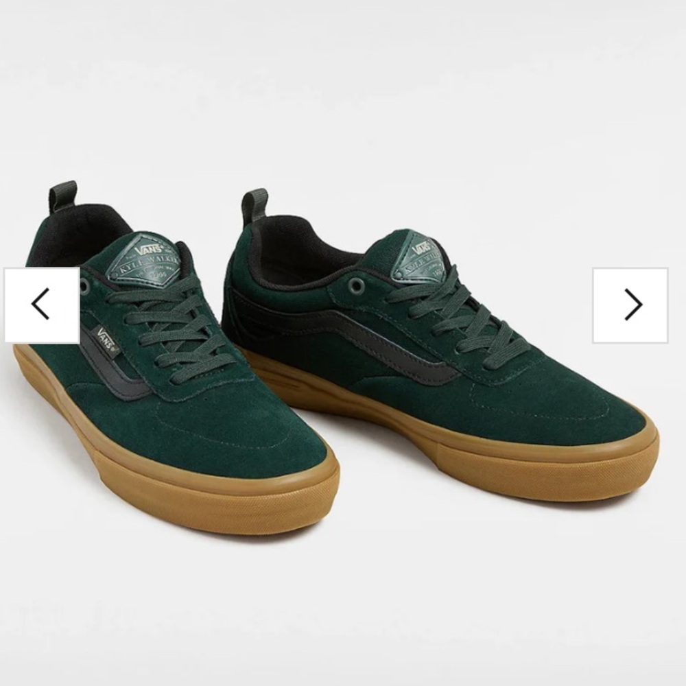 Vans Kyle Walker skate shoes - like new W7.5/B6 in Green/Gum